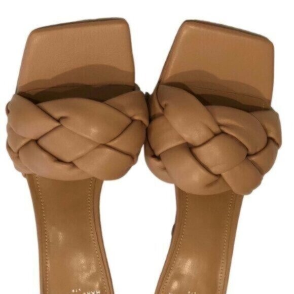 NWT Marc Fisher Tan Slide Sandal Heels 8 - Picture 7 of 10